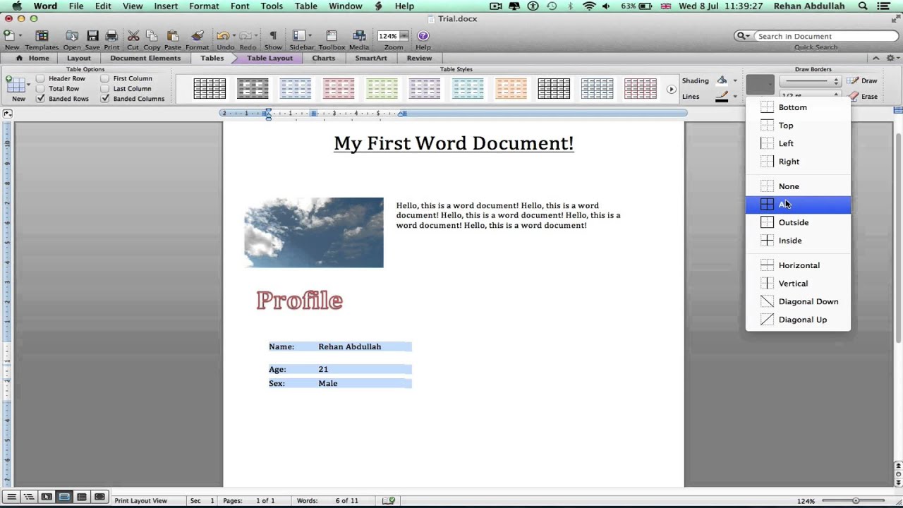 word for mac 2015 next word